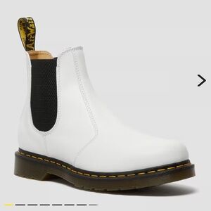 Dr Martens White Chelsea Boots